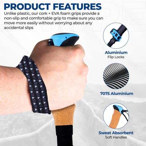 Collapsible Trekking Poles – Lightweight & Adjustable (Set of 2)