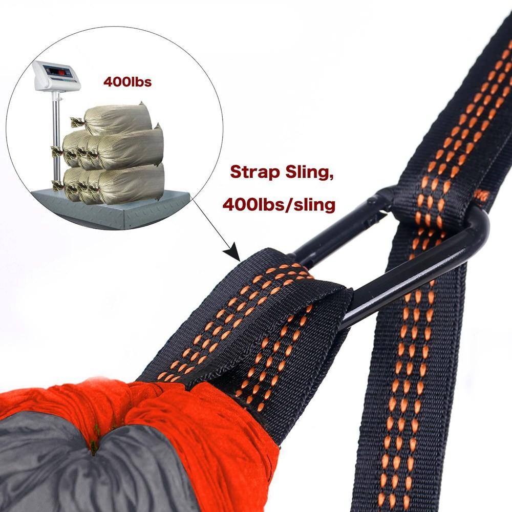 Strap sling with capacity indicator on a white background